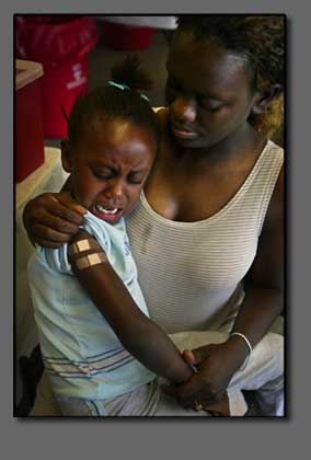 Vaccinations at Lentz Public Health Center